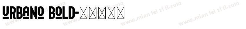 urbano bold字体转换